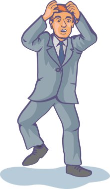 iş adam karikatür patron