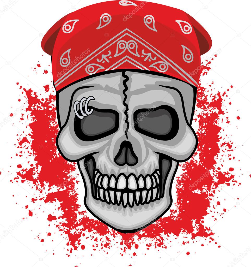 grunge sugar skull t-shirt disign