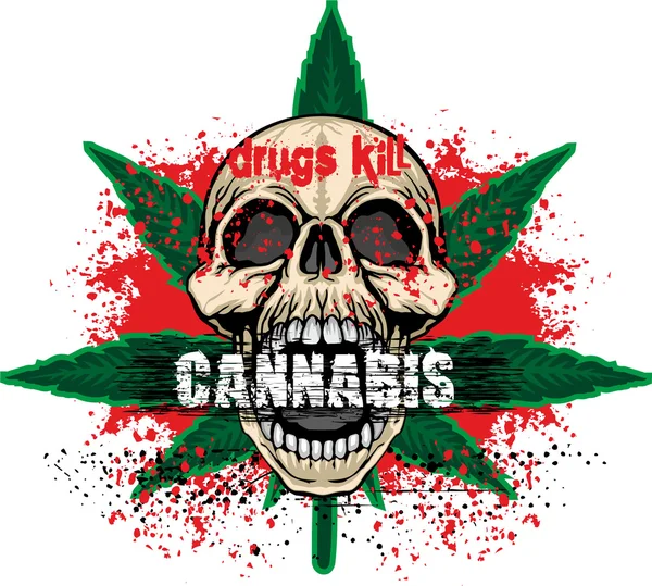 Grunge kafatası arması