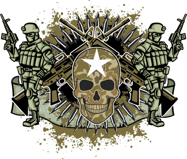 Escudo de armas del ejército — Archivo Imágenes Vectoriales
