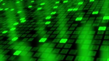 Siyahın içinden geçen büyük veri dijital kodu