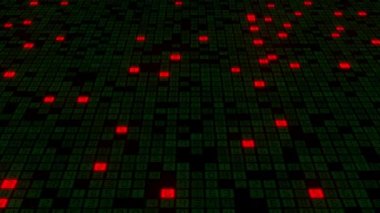 Siyahın içinden geçen büyük veri dijital kodu