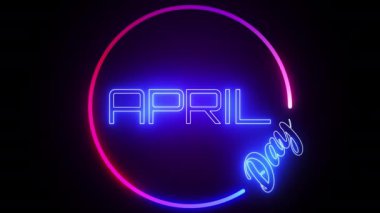 Neon soyut animasyon arkaplan hareketi kavramı