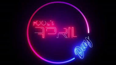 Neon soyut animasyon arkaplan hareketi kavramı