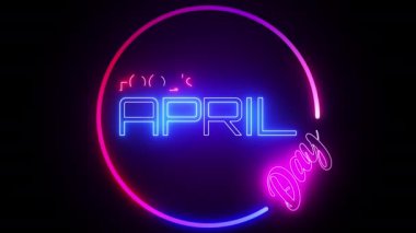 Neon soyut animasyon arkaplan hareketi kavramı