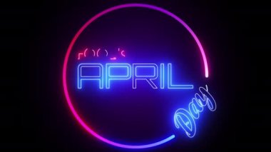 Neon soyut animasyon arkaplan hareketi kavramı