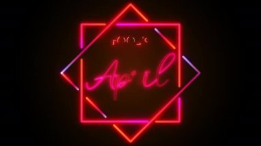 Neon soyut animasyon arkaplan hareketi kavramı