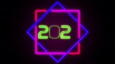 Neon soyut animasyon arkaplan hareketi kavramı