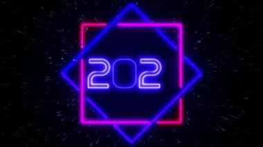 Neon soyut animasyon arkaplan hareketi kavramı