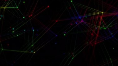 Siyahın içinden geçen büyük veri dijital kodu