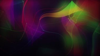 Siyahın içinden geçen büyük veri dijital kodu