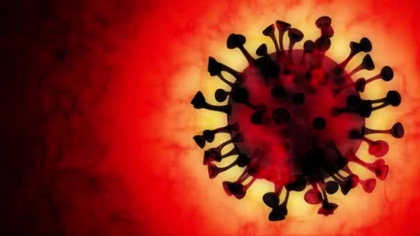 Coronavirus 2019 Conceito Renderização — Vídeo de Stock