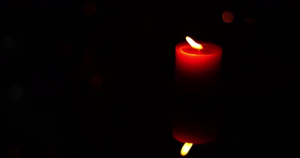 Romantic Candlelight Atmosphere Resolution — Stock Video