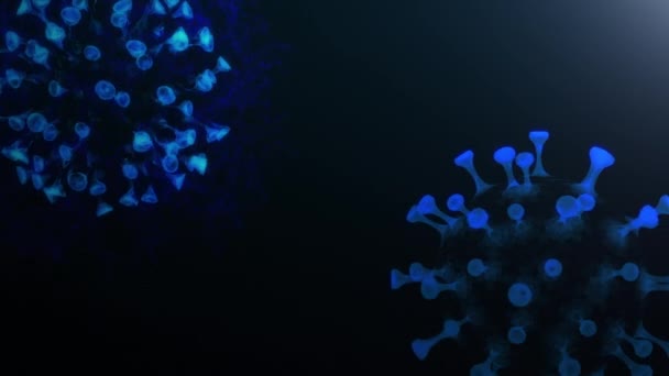 Coronavirus 2019 Concepto Renderizado — Vídeo de stock