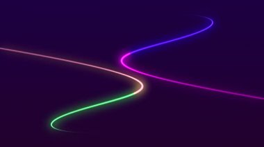 Neon soyut animasyon arkaplan hareketi kavramı