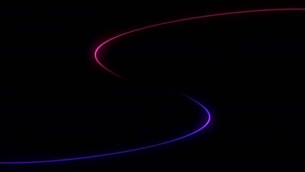 Neon Soyut Animasyon Arkaplan Hareketi Kavramı — Stok video