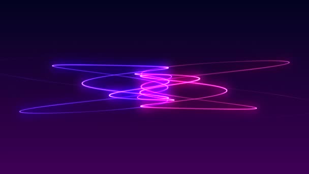 Neon Abstract Animation Background Motion Concept — Stock Video