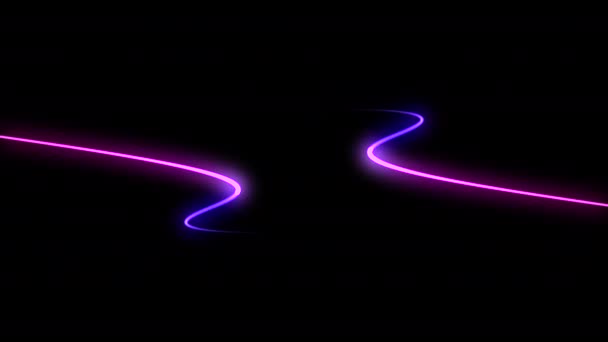 霓虹灯抽象动画背景运动概念 — 图库视频影像