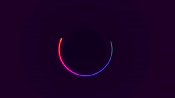 Neon Abstrakt Animation Bakgrund Rörelse Begrepp — Stockvideo