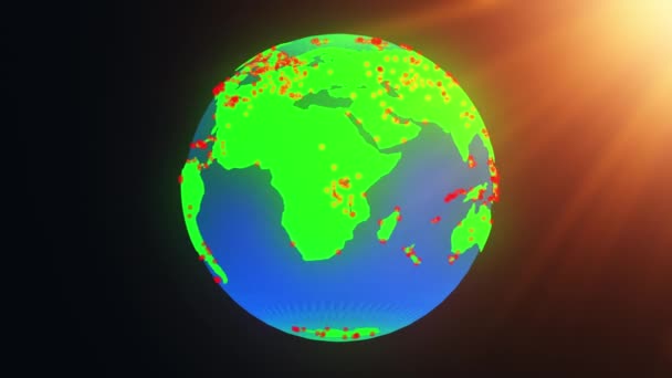 Coronavirus 2019 Rendering Concept — Stock video