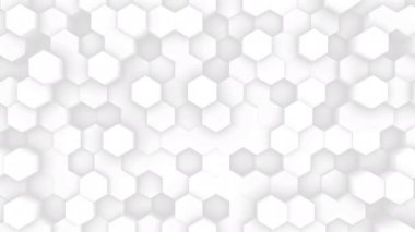 Soyut altıgen animasyonu çok renkli desen 4K pürüzsüz kavram