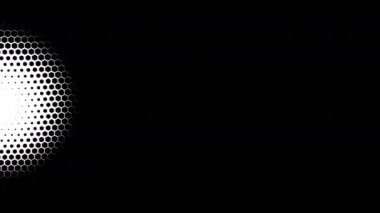 Soyut altıgen animasyonu çok renkli desen 4K pürüzsüz kavram