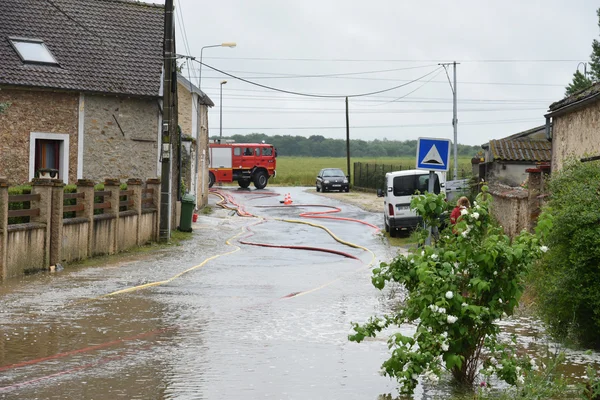 Наводнения во Франции — стоковое фото