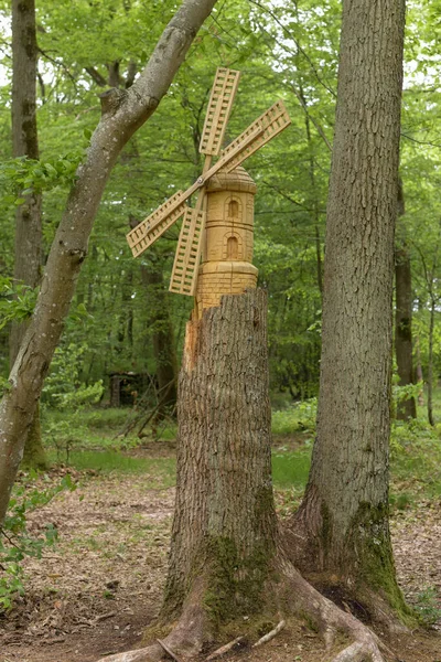 Montargis Frankreich Mai 2021 Baumstamm Skulptur Wald Von Montarigs — Stockfoto