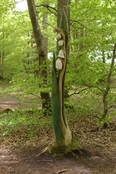 Montargis Frankreich Mai 2021 Baumstamm Skulptur Wald Von Montarigs — Stockfoto