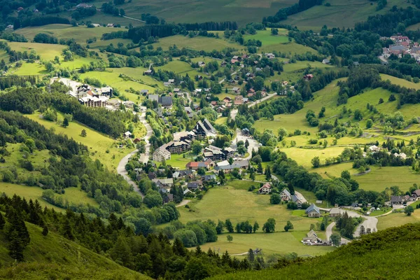 Berglandschaft Mit Blick Auf Die Stadt Gresse Vercors — Stockfoto