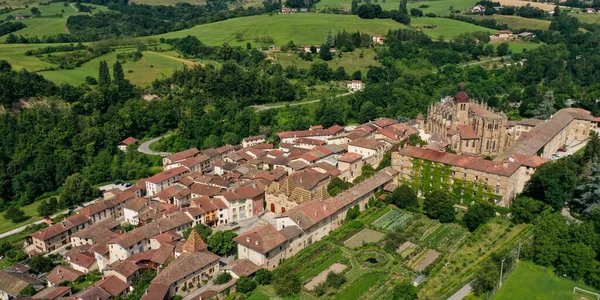 Vista Aérea Sobre San Antoine Abbaye Isere France — Foto de Stock
