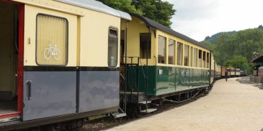 Vercors 'da Ardeche treninin vagonları