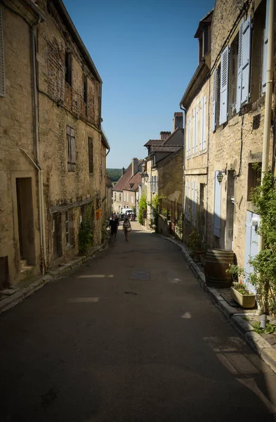 Vezelay France August 2021 View Street Medieval Village Vezelay Which — Stock Photo, Image