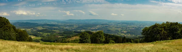 Vista Panorâmica Monte Beuvray Morvan França — Fotografia de Stock