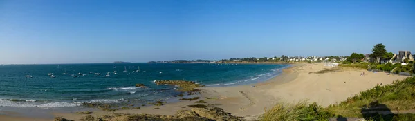 Vista Sulla Spiaggia Lancieux Cotes Armor Brittany — Foto Stock