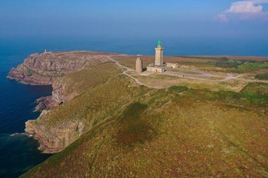 Cape Frehel 'in Fransa' daki Britanya 'daki hava manzarası
