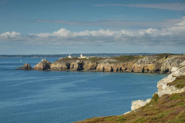 Brittany Finistere 'deki Crozon yarımadasının güzel manzarası