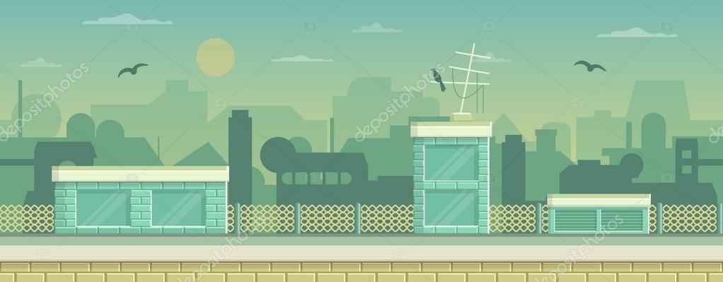 Industrial Parallax Background