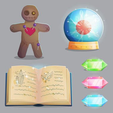 Sihirli ekipman öğeler oyun tasarımı için