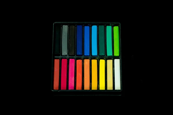 Box set of chalk — Stock Photo, Image