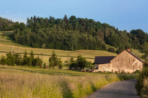 Farm in the mountains Kaczawskie — Stock Photo, Image