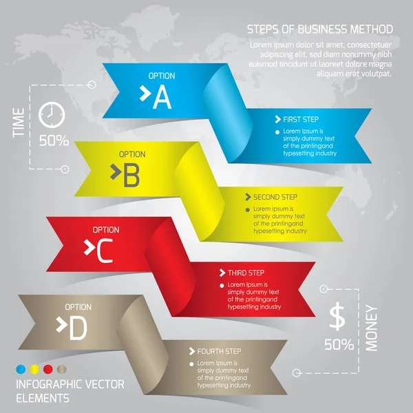 Инфографический вектор бизнеса — стоковый вектор