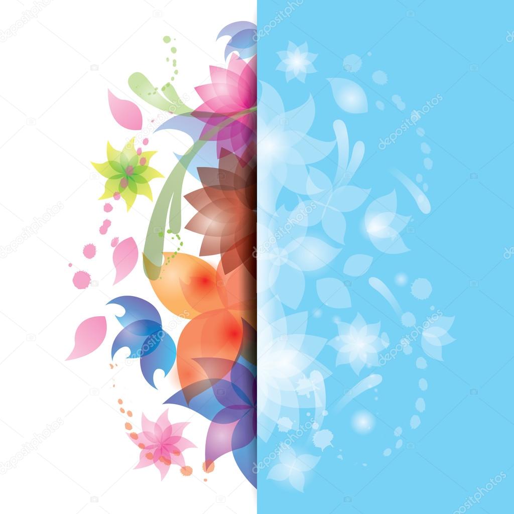 abstract floral illustration vector