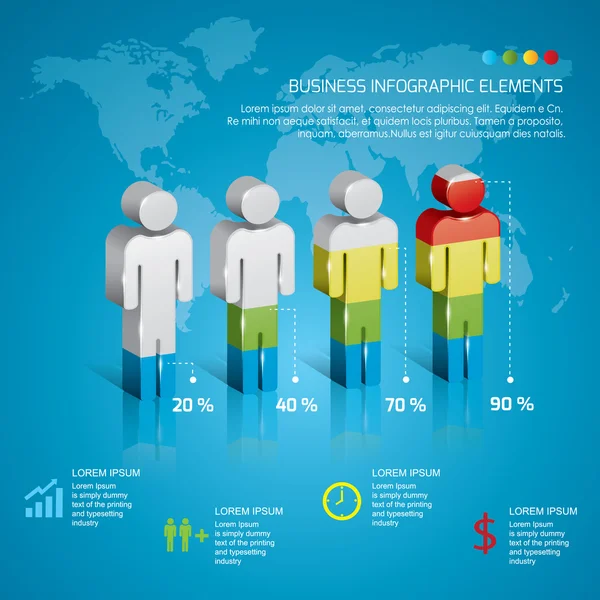 Business infographic — Stock Vector