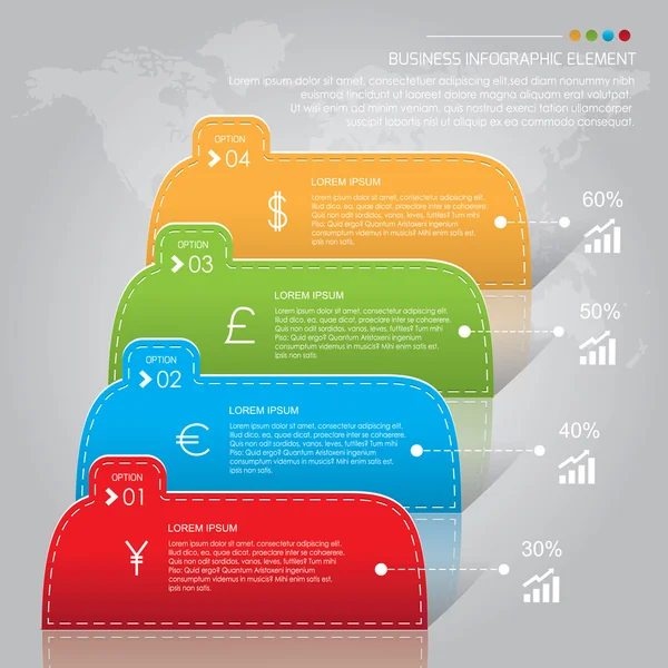 Business infographic — Stock Vector