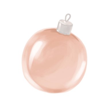 Beyaz arka planda kış topu