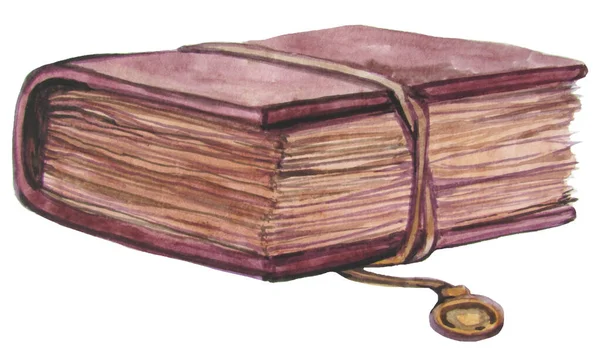 Suluboya illüstrasyon eski bir kitap