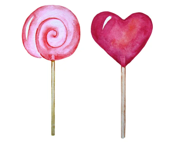 Suluboya sarmal lolipop ve lolipop