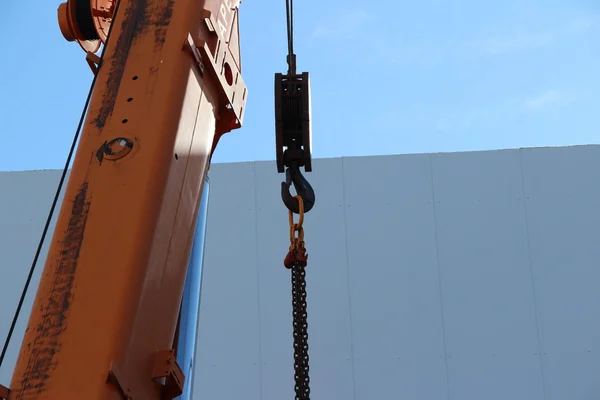 The hook of a crane — Stock Photo, Image
