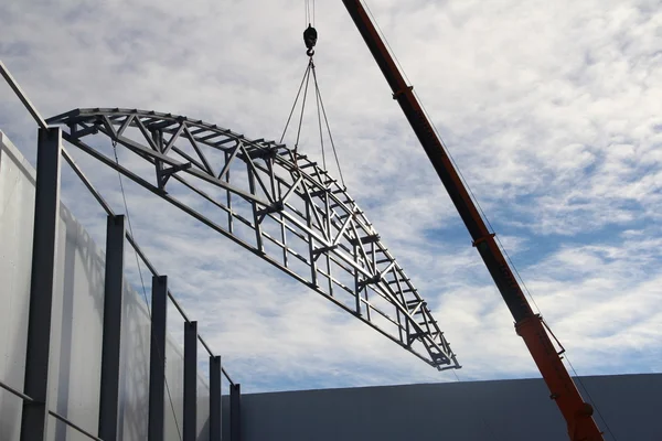 The construction of the hangar — Stock Photo, Image